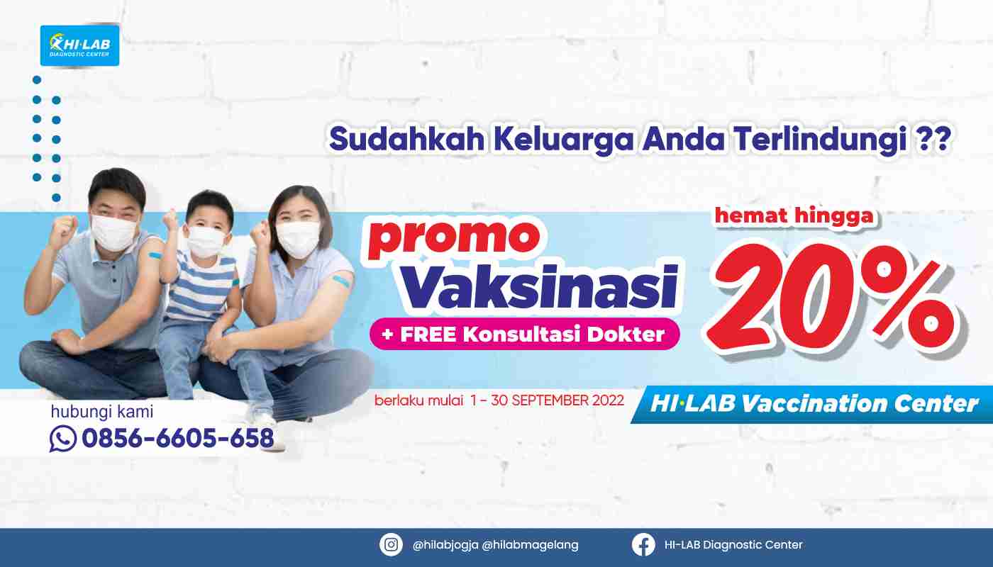 PROMO SEPTEMBER DISKON VAKSINASI up to 20%