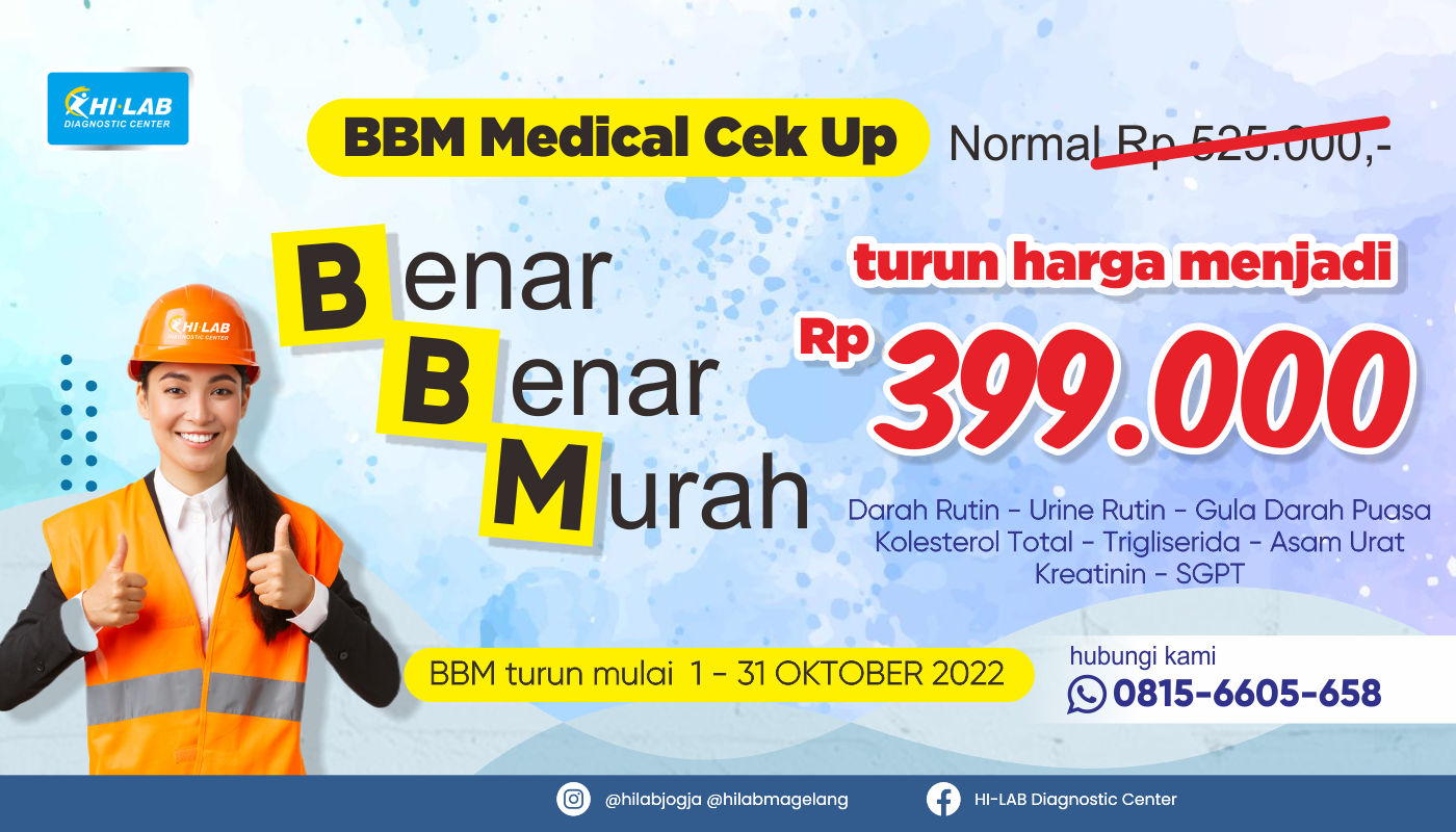 PROMO OKTOBER BBM MEDICAL CEK UP TURUN HARGA 